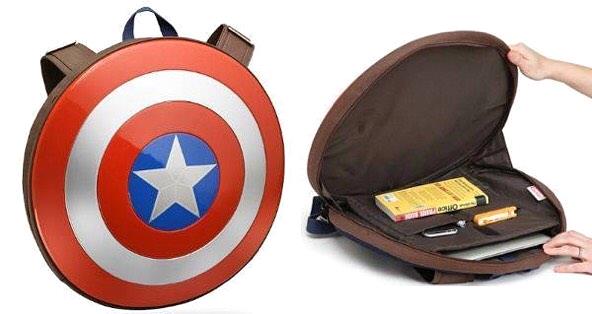 Captain America shield backpack! 
#captainamerica #marvel #backpack