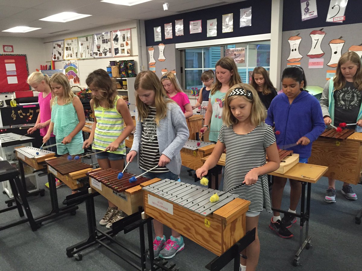 ColetteSeaver's tweet photo. Check out 5th grade working on their first pitched percussion masterpiece of the year. #sayre strong https://t.co/AJ7gz4k6zy