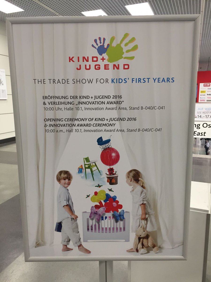 Target_Products's tweet photo. At the Trade Show For Kids' First Years, Kind & Jugend 2016 Innovation Award Ceremony in Cologne.
#KidOBunk https://t.co/c4ruuSnajM