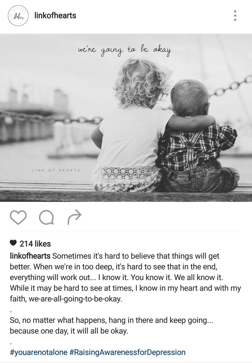 nikkasioson's tweet photo. Love this. #linkofhearts #RaisingAwarenessforDepression https://t.co/jUUmacyXHM
