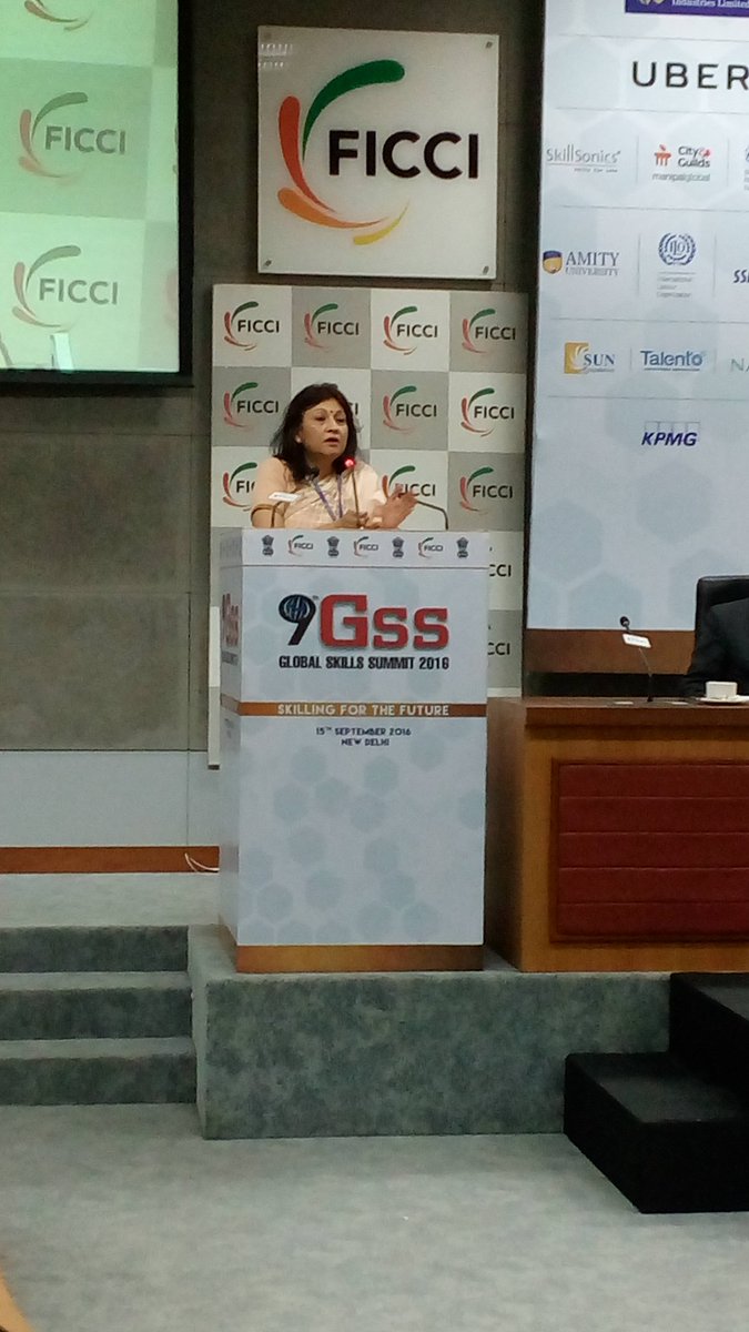 ficciskill's tweet photo. Ms Shabnam Sinha, Senior Education and Institutional Development Specialist, The World Bank at #GSS2016 #Skills https://t.co/ZDPEoVc8rK