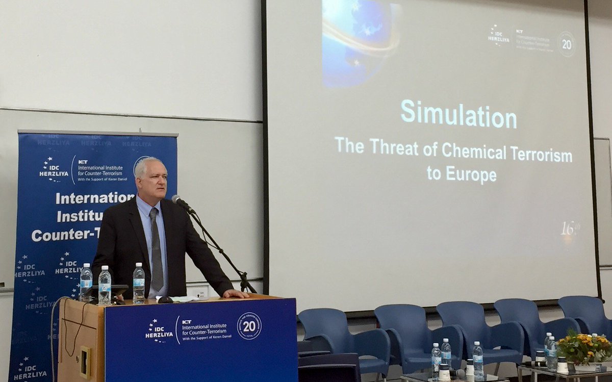 HonestReporting's tweet photo. Simulations are valuable in counterterror to model decision making & dilemmas/opps- Prof Boaz Ganor @ICT_org #ICT16 https://t.co/cB4PmEe2vn