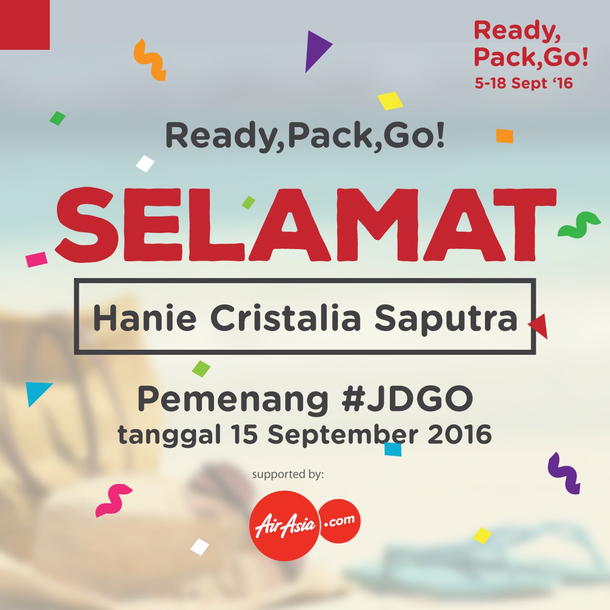 JDid's tweet photo. Selamat untuk pemenang kuis #JDGO tgl 15 Sept 2016 (: https://t.co/3KaT3w3uEK