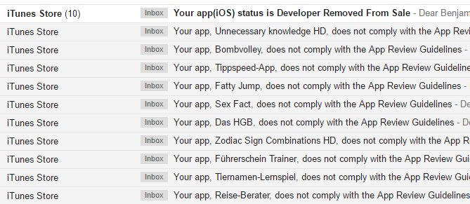 BLochmann's tweet photo. Just removed 10 Apps from the Store, Ideas that did not work &amp; were therefore not updated properly #AppleEvent https://t.co/Ph8eXiKhxS