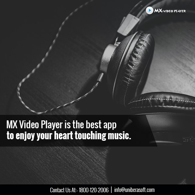 MxVideoPlayer's tweet photo. MX Video Player is the best app to enjoy your heart touching #music.
#FavouriteVideos #Musicplayer #Movieplayer https://t.co/dqPd4ZdMOg