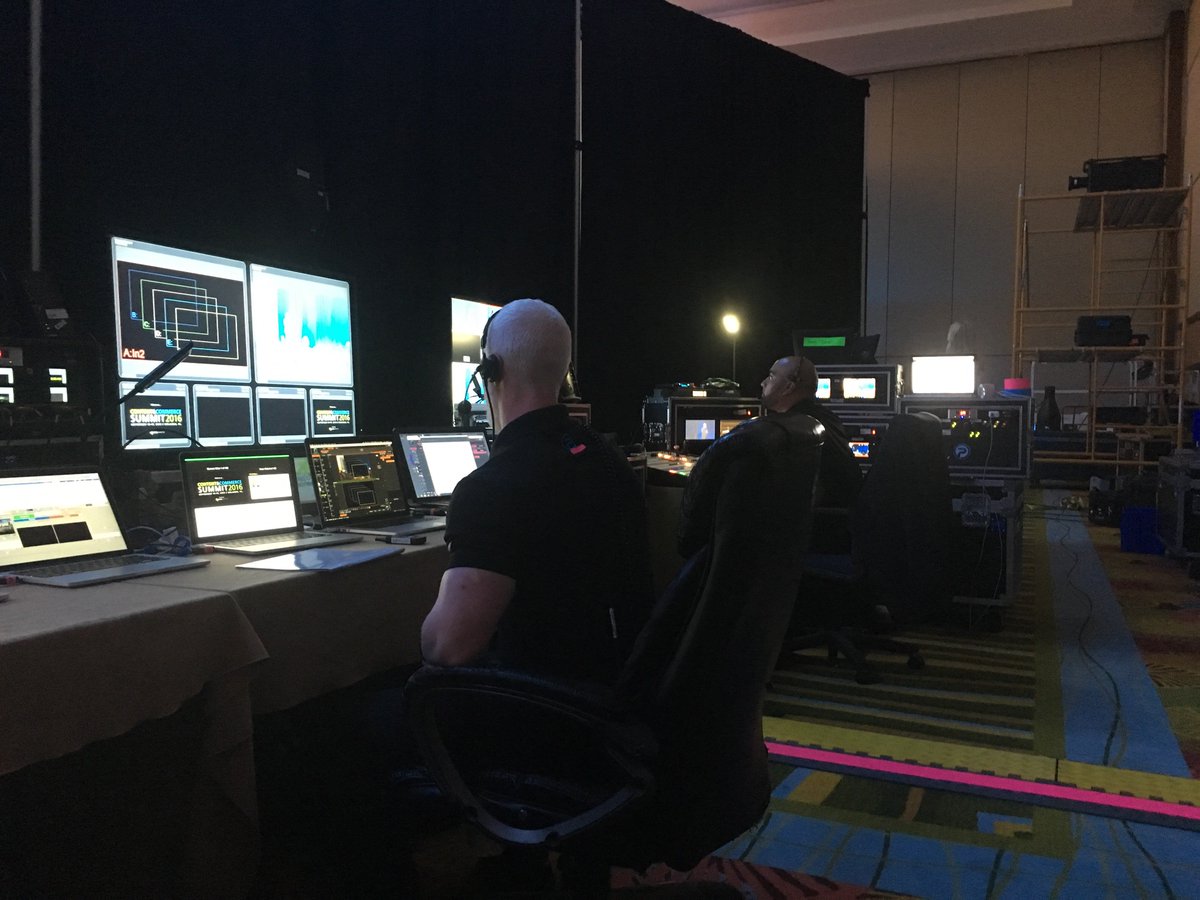 This is the audio visual brain behind Content &amp; Commerce Summit. #CCS2016
