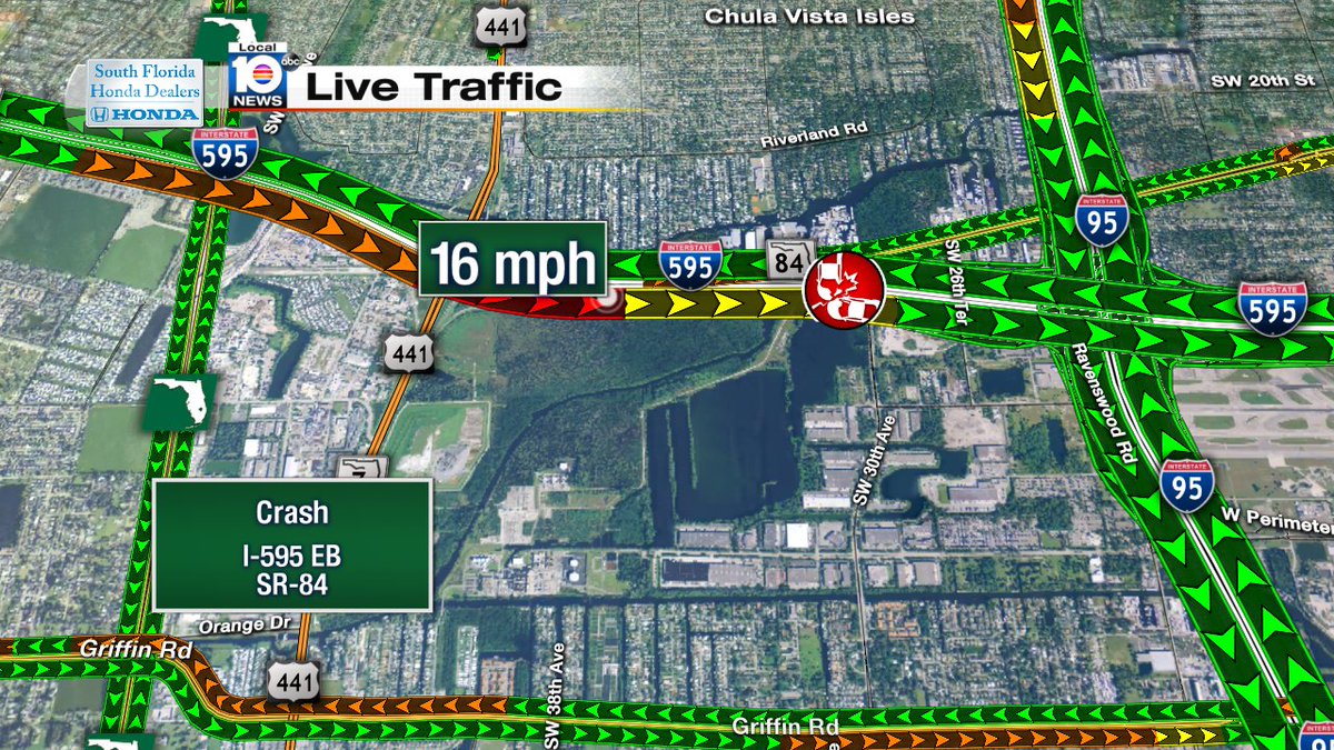 I-595 EB approaching SR-84 #traffic https://t.co/GtA3w0tKsD
