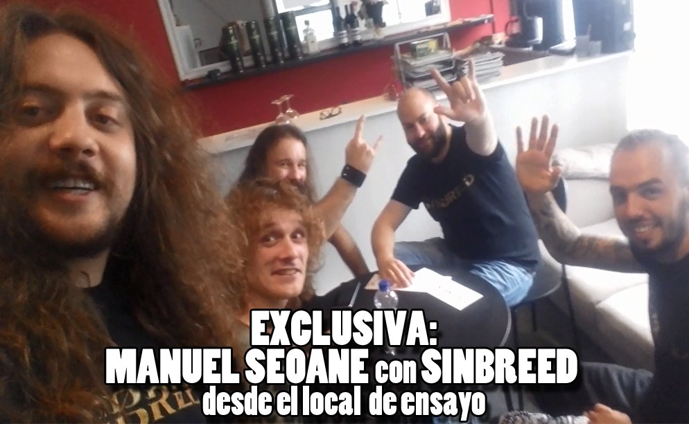 mariskalrock's tweet photo. Exclusiva: ¡Manuel Seoane con Sinbreed (@sinbreedmetal) desde el local de ensayo! https://t.co/rGmf6tXLa4 https://t.co/rOMFtWYfWh