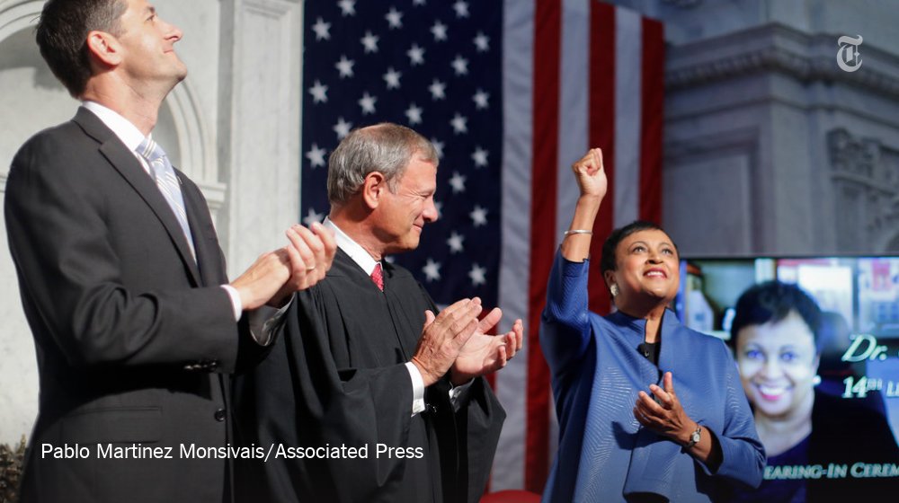nytimes's tweet image. Carla D. Hayden is the first African-American and first woman to be librarian of Congress nyti.ms/2cyWwlU