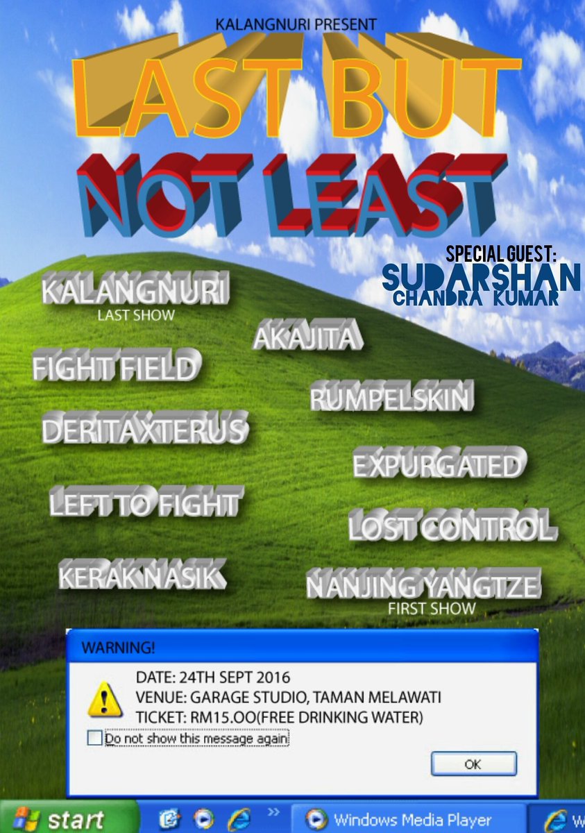 Semua keuntungan show ni akan didermakan pada aca @sahc96jkt . Semoga dipermudahkan