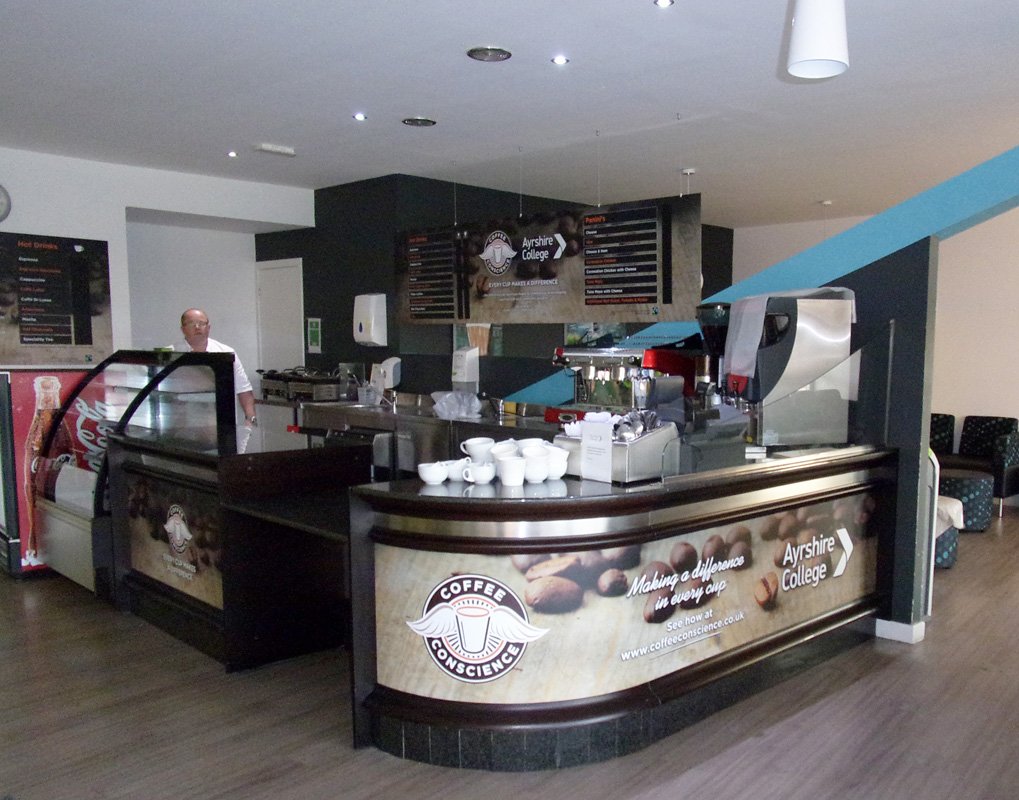 co_conscience's tweet photo. Our new Café all ready for the students @Ayrshirecoll #coffee #Ayr #termtime2016 https://t.co/ES8BAjTLon