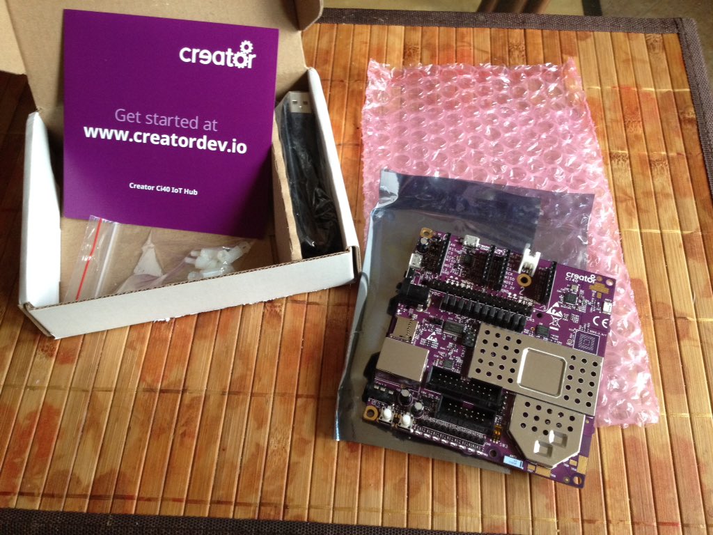 MIPSdev's tweet photo. RT, Kickstarter Backer @jjermar  : "Look at what arrived in my mailbox today. #Ci40"  #MIPS #CreatorCi40 #interAptiv https://t.co/tx0OAvuFU1