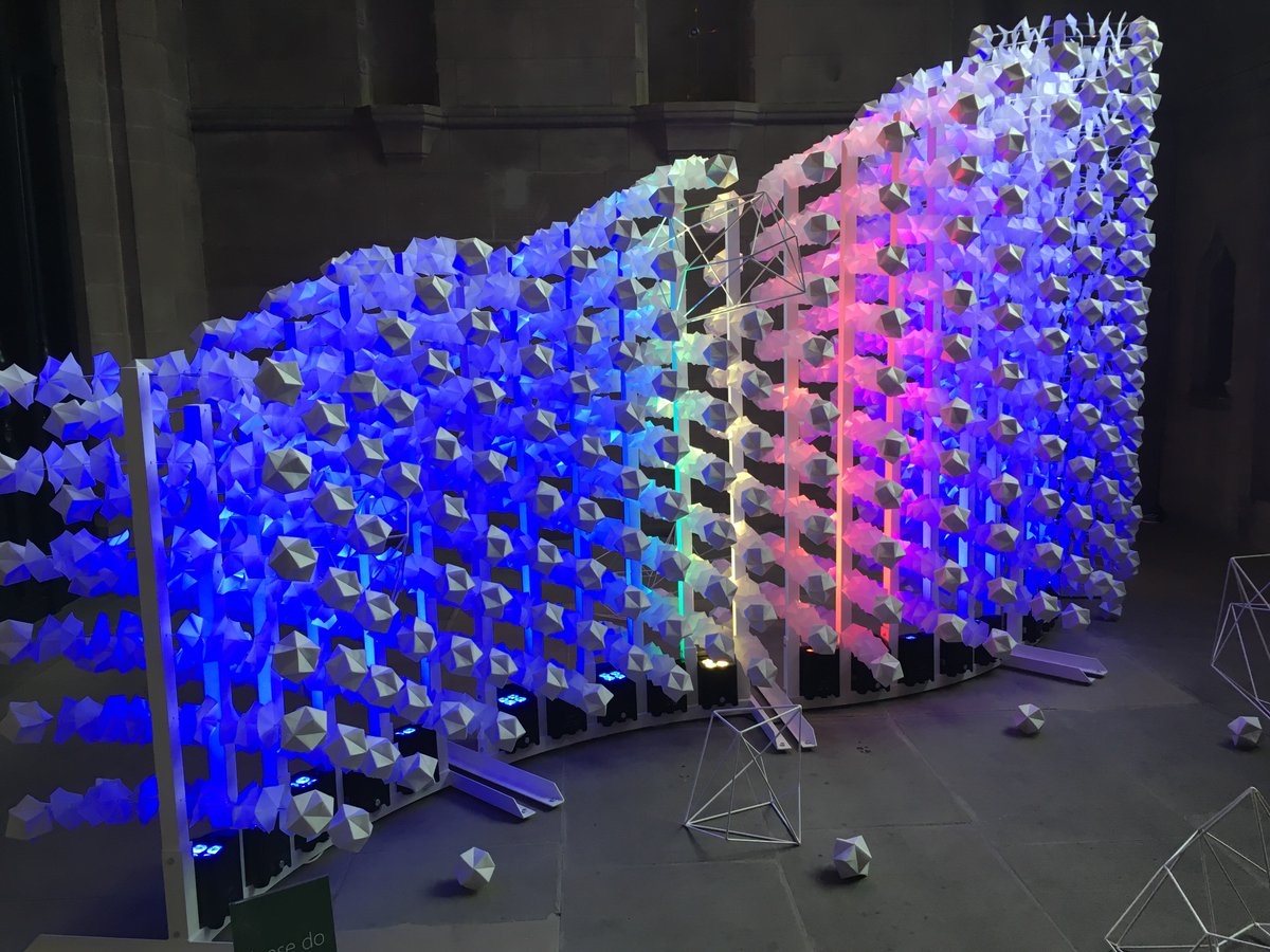 FestivalMind's tweet photo. Check out the amazing Metabolon exhibit from @nateadams @seikokinoshita in @sheffcath open all day come along! https://t.co/daP6tv4RnT
