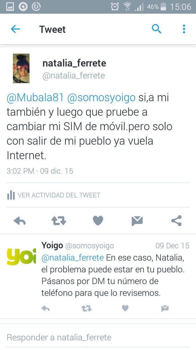 natalia_ferrete's tweet photo. @somosyoigo he enviadoun mail. Esto no puede ser. Una reclamación tras otra. No dais un servicio que pago. https://t.co/Auchbjipbo