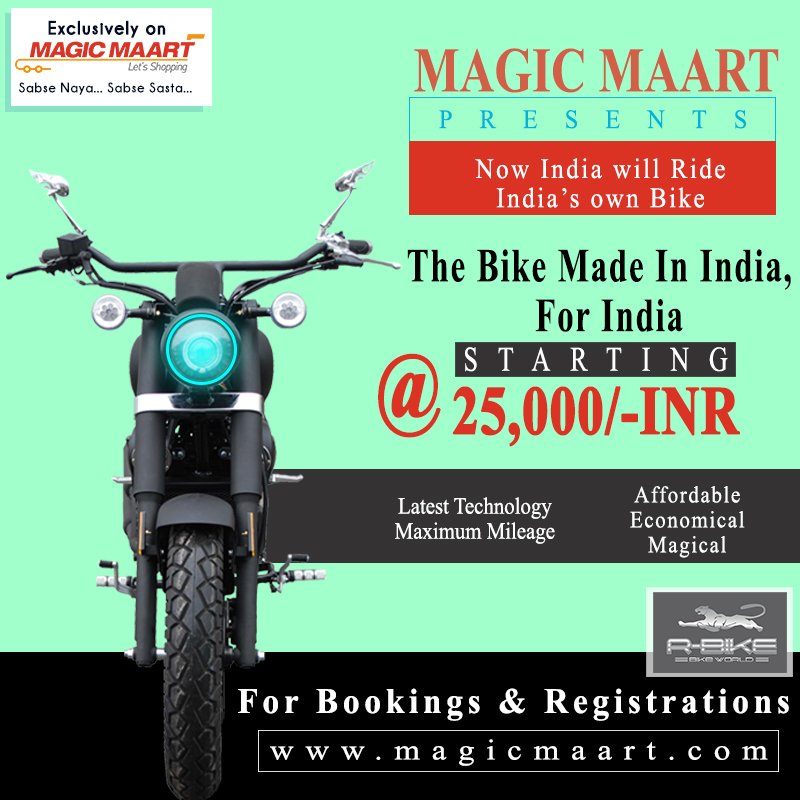 #Magicmaart #rbike #economical #variety #superiorquality #maximummileage #Technology #Mileage #BumperOffer #Stealit