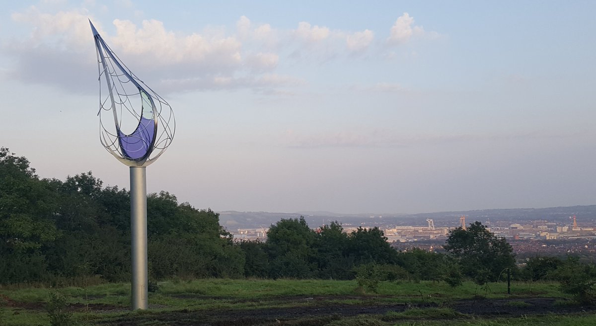 AmandaFBelfast's tweet image. Glass and steel artwork 'Origin' to be unveiled up #Cavehill @CultureNightBel What will its nickname be?! #Belfast