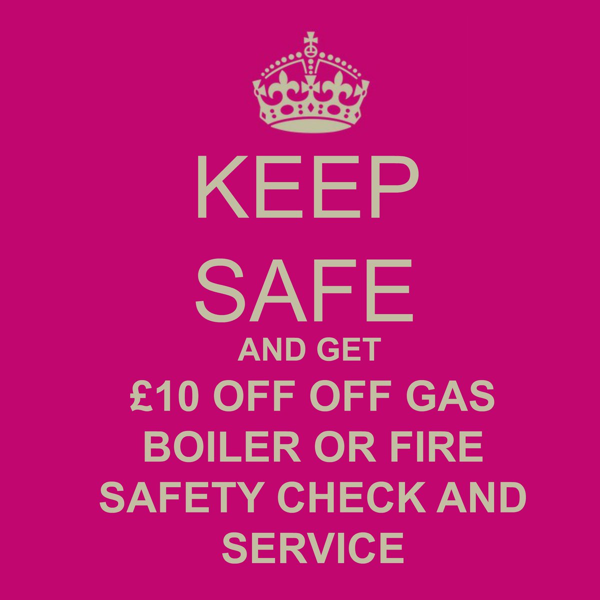 DomesticGas's tweet photo. £10 OFF boiler and fire safety checks booked for next week. To celebrate Gas Safety Week. Callus  #GSW16 https://t.co/bd6Z7eXtpC