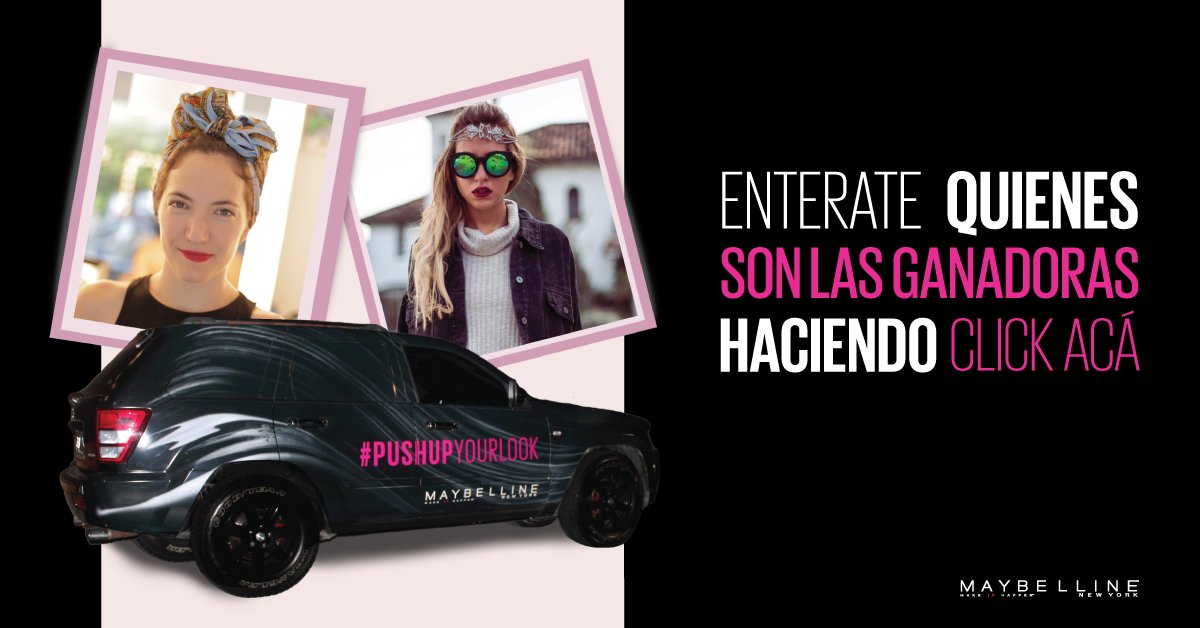 maybellinearg's tweet photo. Te presentamos a las ganadoras de nuestros concursos #PushUpYourLook. Inrgesá en: https://t.co/hgJGUpKFTd https://t.co/9IhQYj27aU