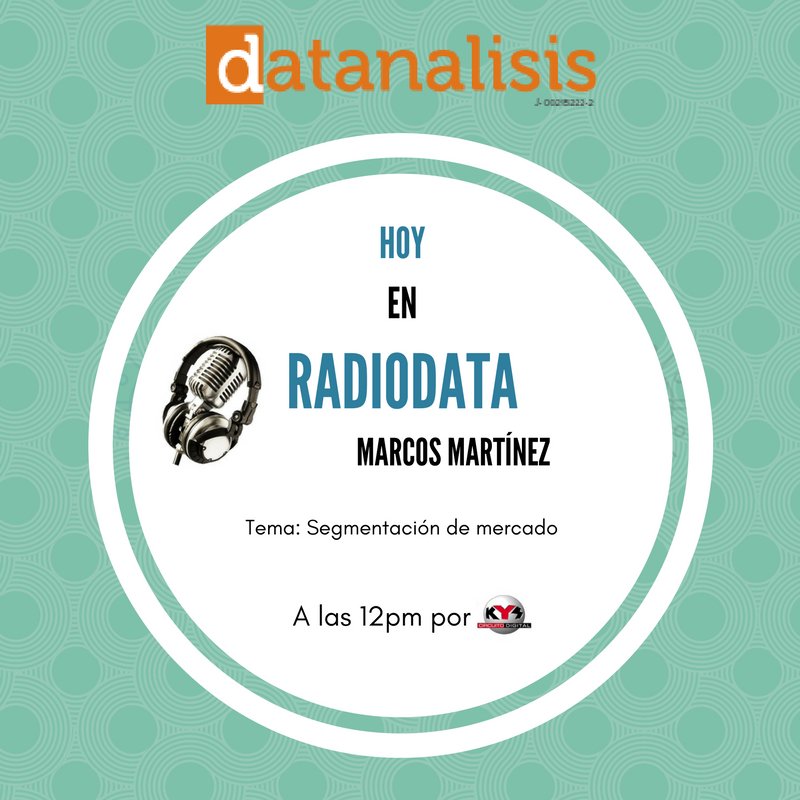 datanalisis's tweet image. ¡Llegó la hora! Ya puedes sintonizar #Radiodata por @KYS1015 Hoy conversando sobre segmentación de mercado