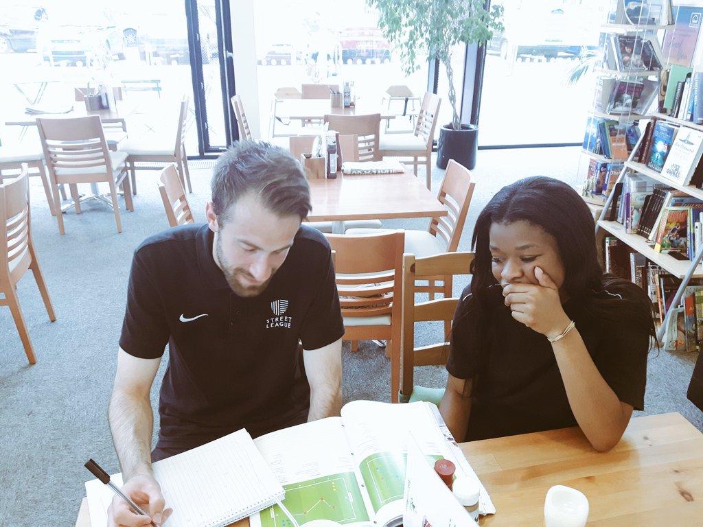 HenleyJason's tweet photo. .@StreetLeague_MW offering coaching interveiw #1-2-1 support @Street_League to Tyanna #moveintowork #goodluck https://t.co/zZXEkUjvyF
