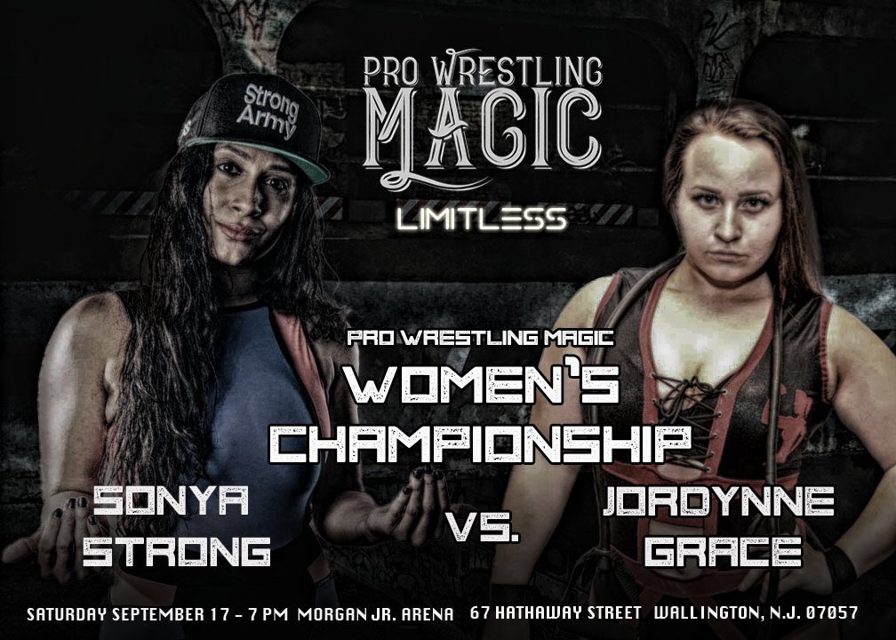 WrestlingMagic's tweet photo. BREAKING: The match between Strong & Grace is now a TITLE MATCH to determine our NEW Women's Champion #PWMLimitless https://t.co/2BvcQy6Ym6