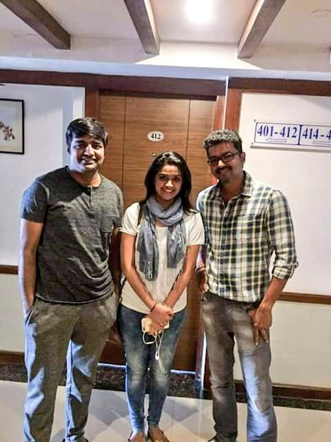 Tvf_official's tweet photo. #Bairava team @actorsathish @KeerthyOfficial @actorvijay https://t.co/gfXpkNU8lQ