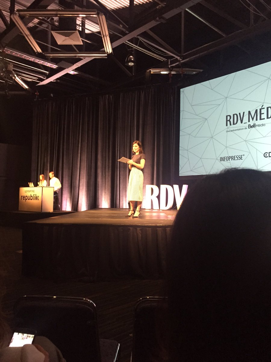 Ça commence #rdvmedia avec la belle Aless