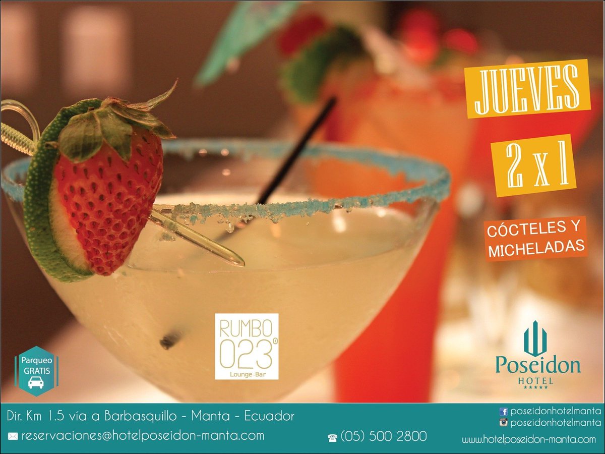 Todos los Jueves son de 2x1 en Micheladas y cócteles #CADADÍAESESPECIAL