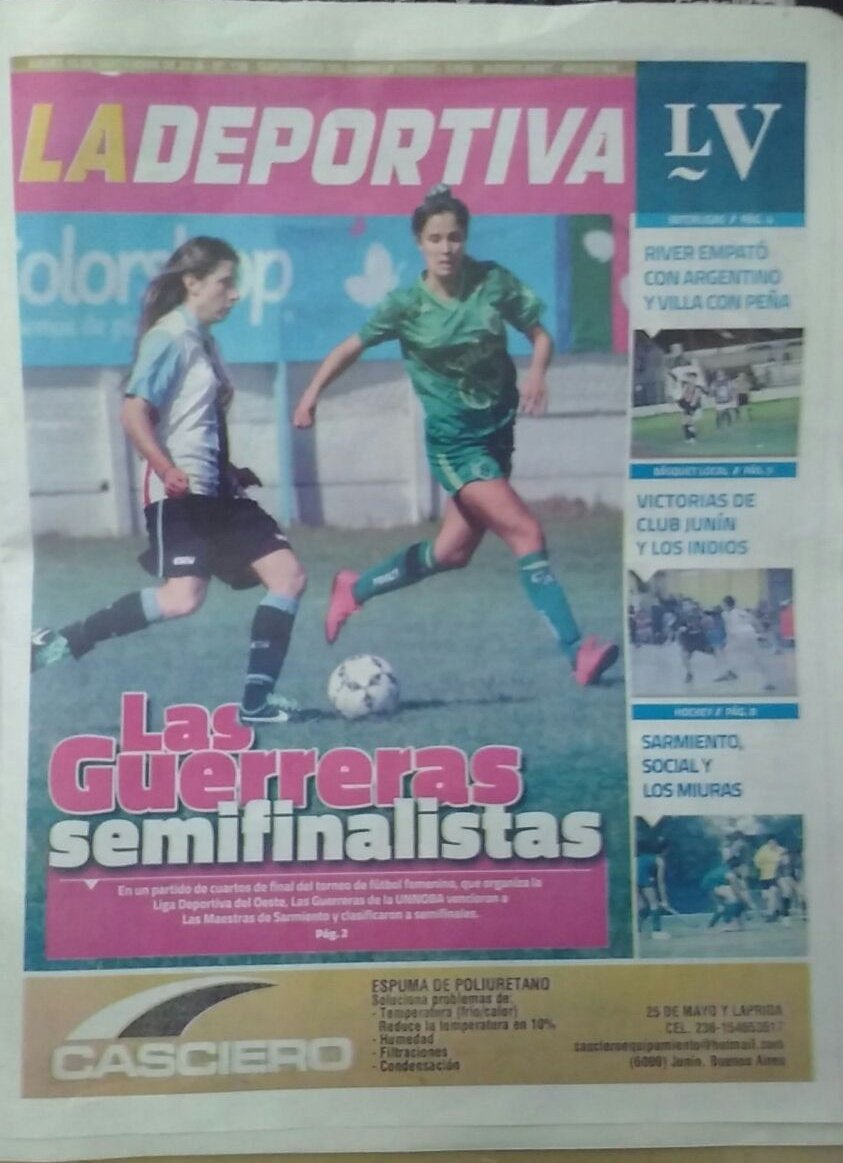 FCGuerreras's tweet photo. ¡buenos días semifinalistas! 
Mas o menos la capitana en la tapa https://t.co/uIyrEpDiaM
