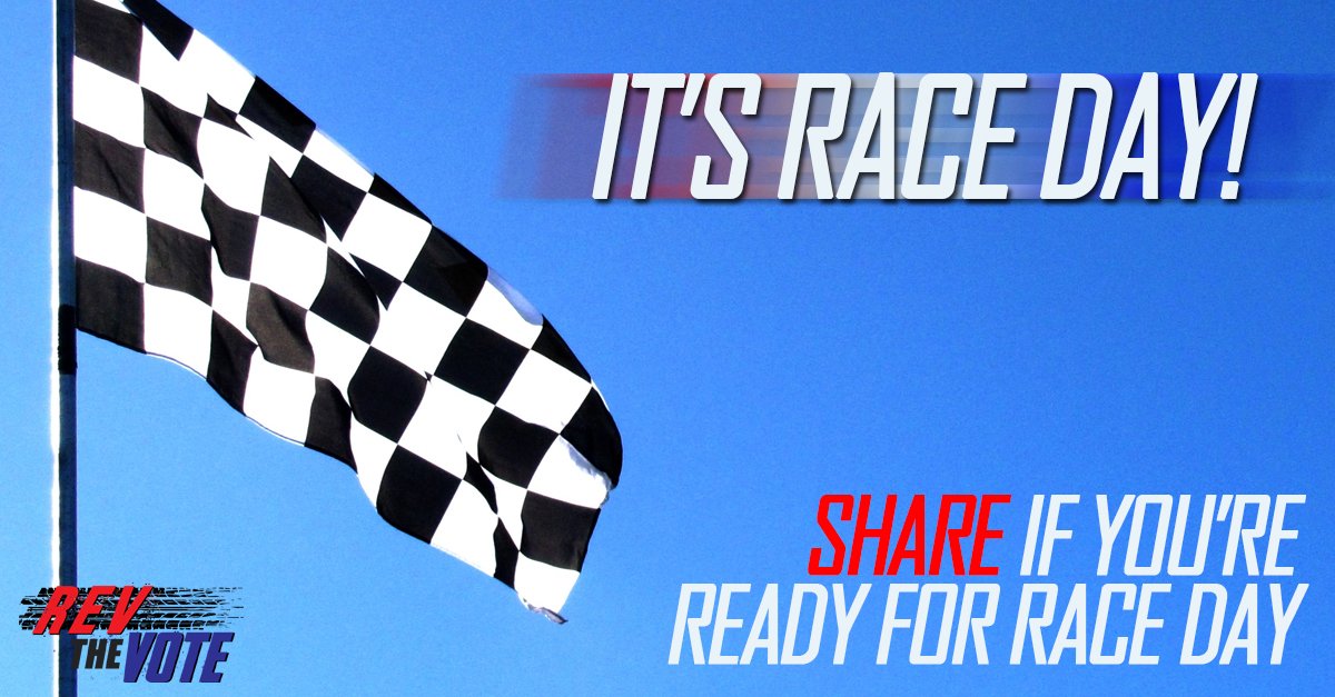 RevtheVote's tweet photo. The chase begins! #TMNT400 #RevTheVote https://t.co/nfFdXXec9b