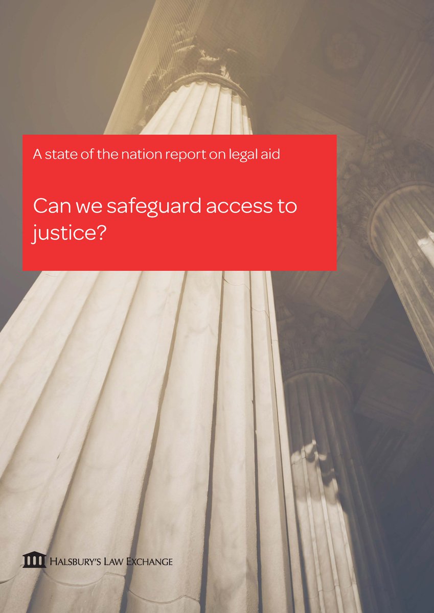 Today, <a href="/HLEThinkTank/">HLE</a> releases its state of the nation report on legal aid #HLEDebate halsburyslawexchange.co.uk/can-we-safegua…