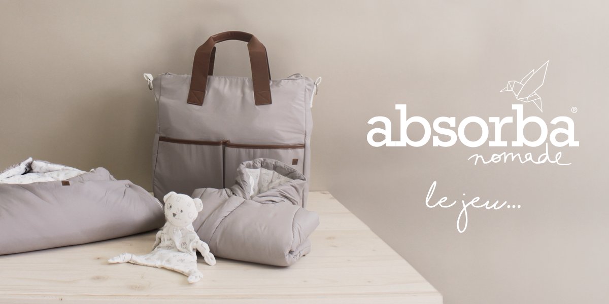 Absorba_France's tweet photo. ABSORBA NOMADE LE #JEU / Qui n'a pas tenté sa chance ? De beaux cadeaux à la clé > https://t.co/EcdR1b1QgT https://t.co/zxTAuZSfxS
