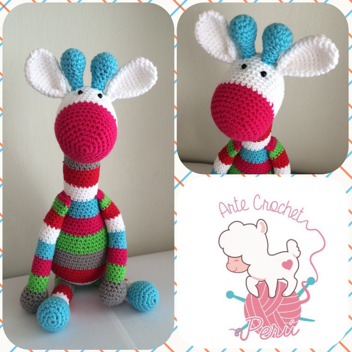 artecrochetperu's tweet image. #jirafaamigurumi #jirafacrochet #loveamigurumi #amigurumi