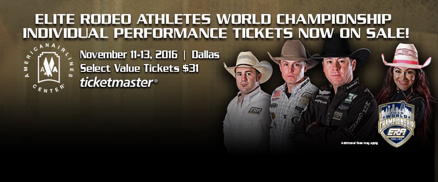 Grab your boots and grab your tickets! The @ERARodeo World Championship is racing to Dallas! bit.ly/2abTxys