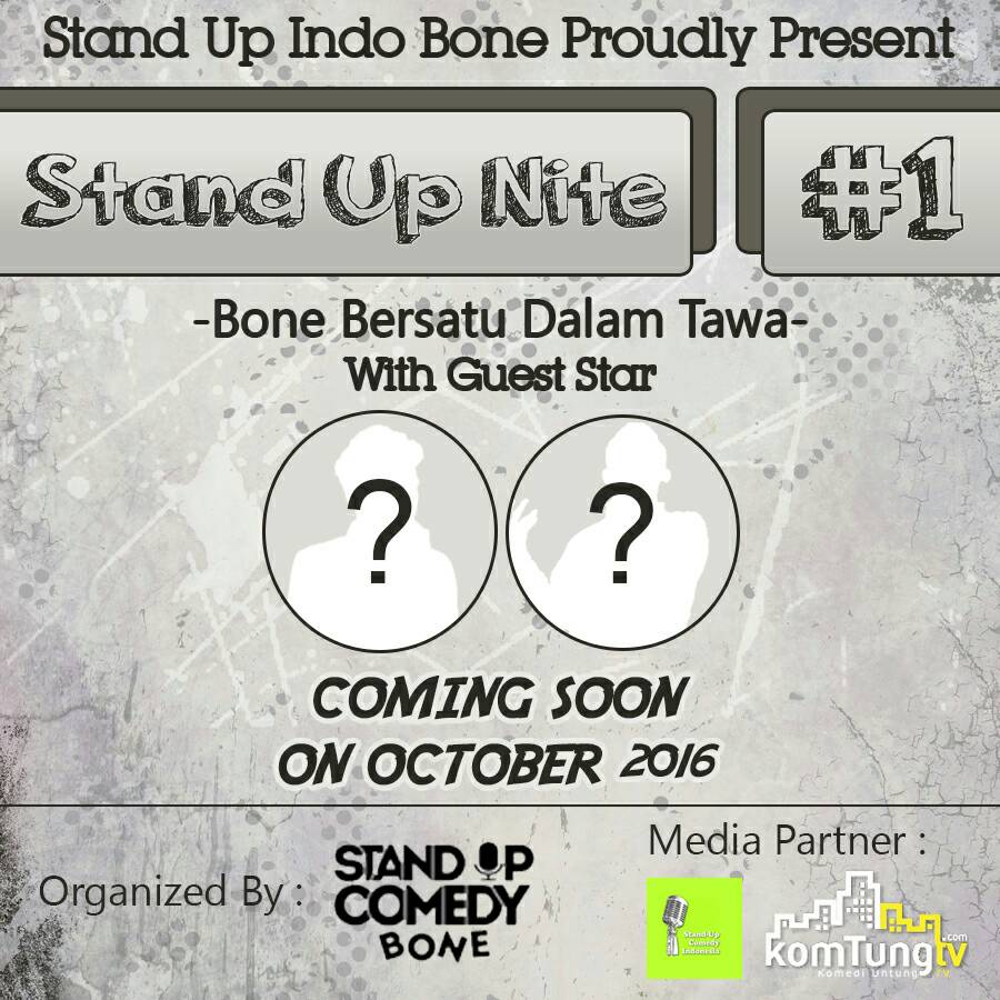 Jangan lewatkan, acara hebat tahun ini. Persembahan <a href="/StandUpIndo_WTP/">STAND UP INDO BONE</a> #SUN1BONE