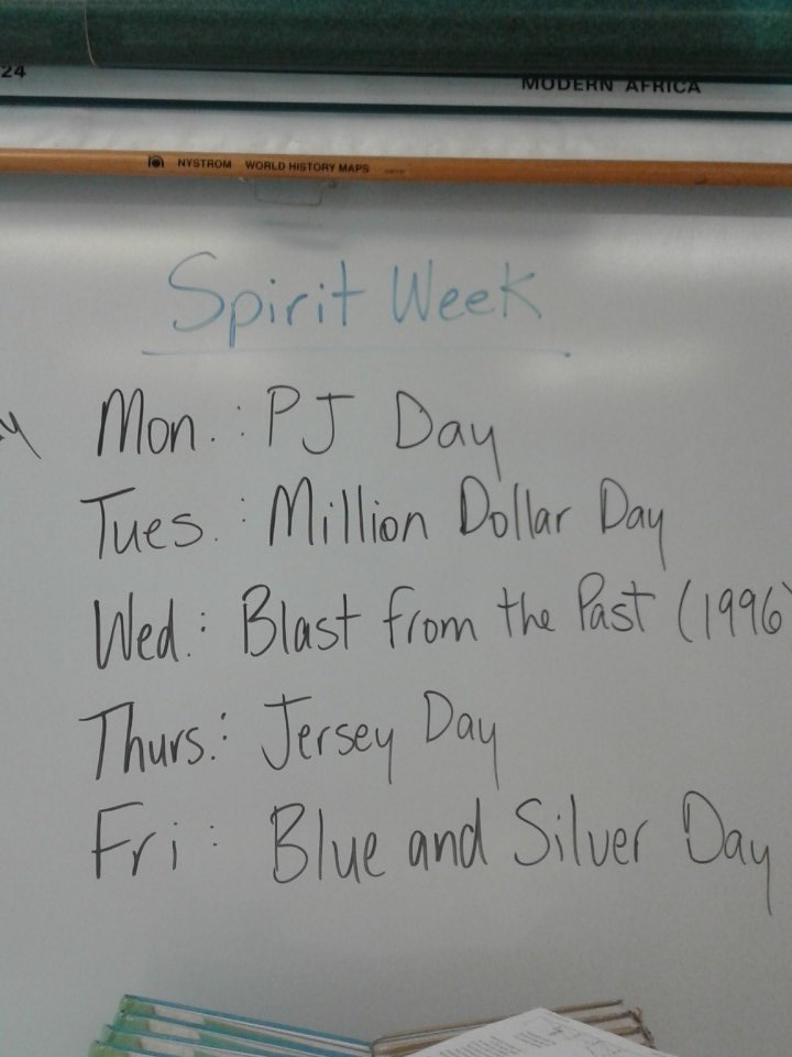 FHCStuCo_'s tweet photo. Spirit Week 9/19-9/23!! Have fun and participate all next week!! https://t.co/WQTm8Ia9bo