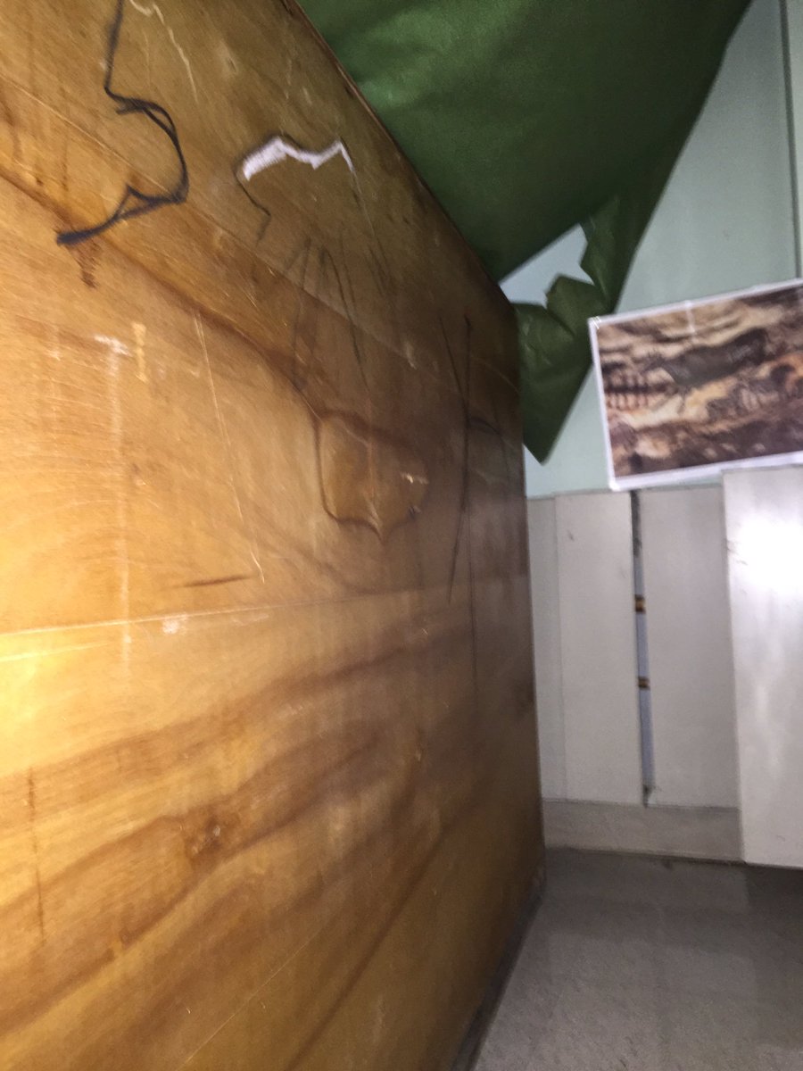 Scottfwill's tweet photo. #rp233 Part of Lascaux Caves have come to class! Students explored featured cave paintings and added their own! https://t.co/QqeAVSMro2