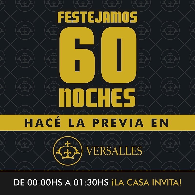 VersallesParana's tweet photo. Este Viernes toda la fiesta en #Versalles 
De 00 a 1.30 LA CASA INVITA #LaPrevia 
Ademas... #GrupoCali en vivo https://t.co/1SpoOEkwYS