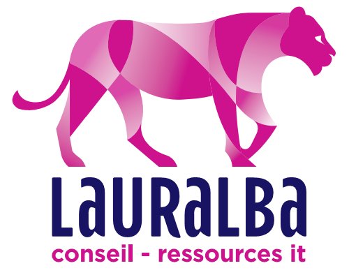 Voilà notre nouveau logo! La lionne, chasseresse par excellence, a été choisie pour incarner l'essence de Lauralba