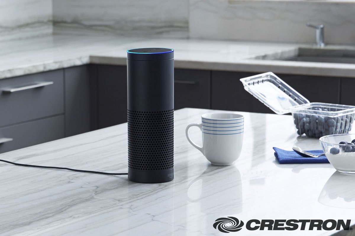 Crestron's tweet image. BREAKING: Crestron delivers unparalleled whole home voice control via @amazonecho ow.ly/y8eI304f6A5