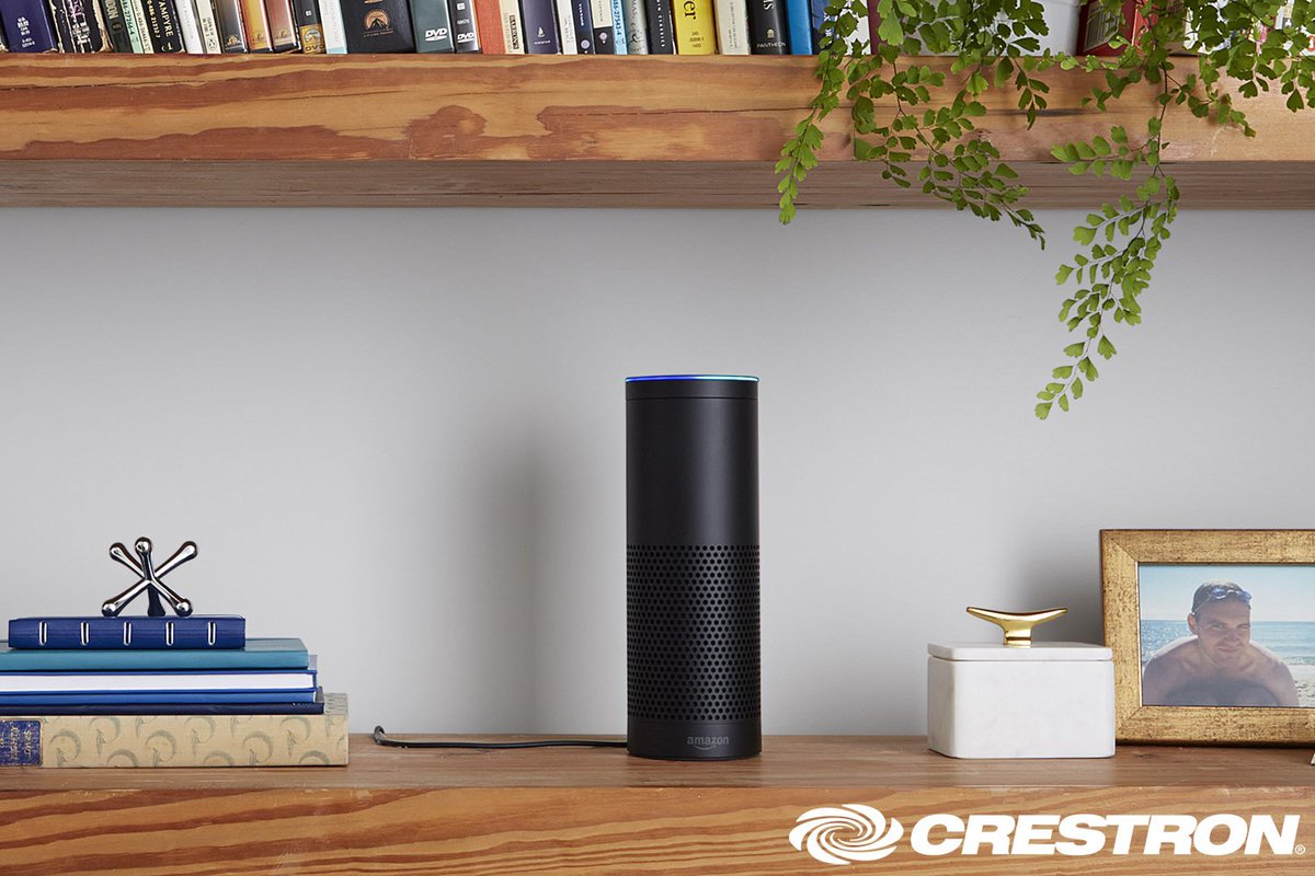 Crestron's tweet image. BREAKING: Crestron delivers unparalleled whole home voice control via @amazonecho ow.ly/y8eI304f6A5