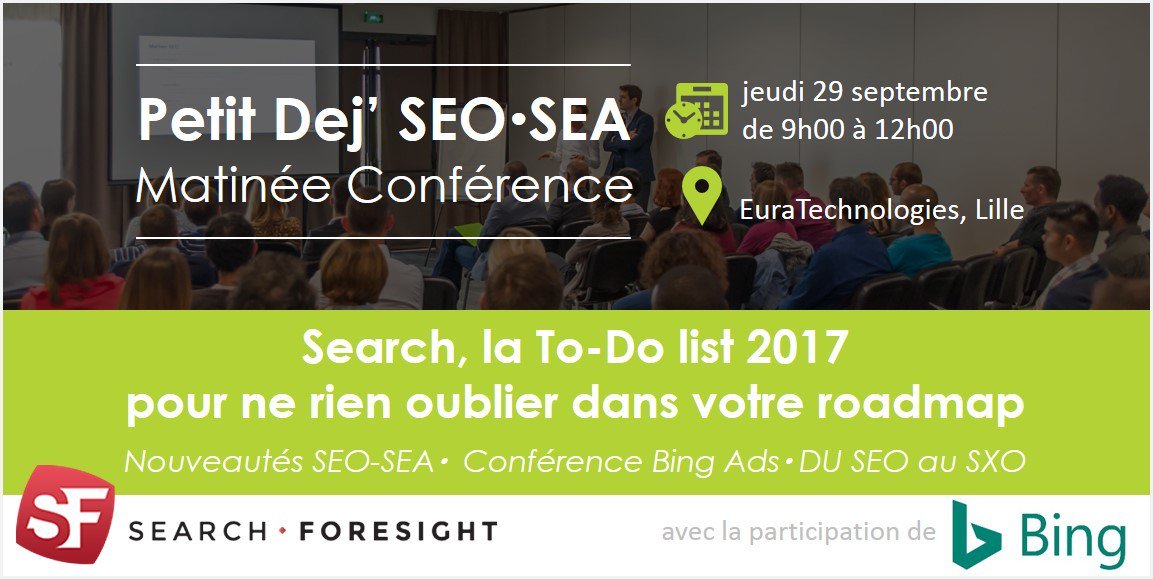S4sight's tweet photo. [Petit dej] SF débarque à #Lille, inscrivez-vous pour notre matinée #SEO #SEA w/@BingAdsFR > https://t.co/ufEVdsiVpM https://t.co/DREbHx3ugO