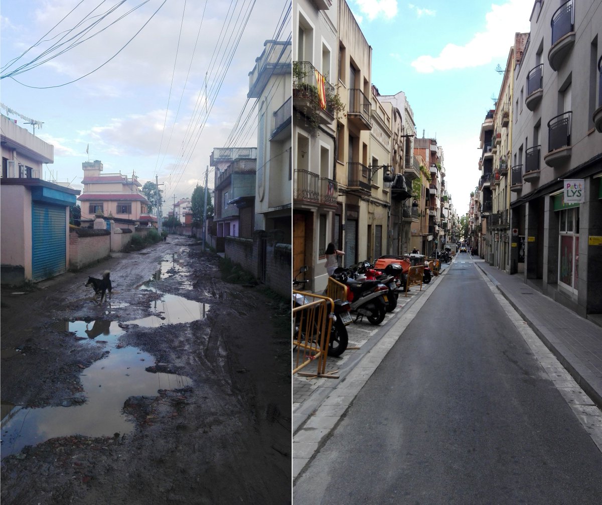 hanslaguna's tweet photo. Mi calle en Magargaun y mi calle en Barcelona. #Las7diferencias https://t.co/4JV5Sw7aTs