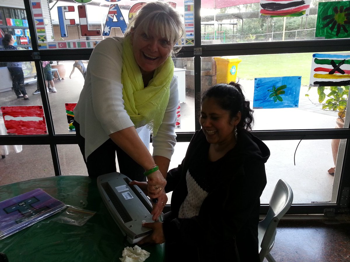 StVincentsPS's tweet photo. Real life tinkering in action! Mrs Smith & Mrs Roberts worked together to repair the laminator. #ImpressiveTeamwork https://t.co/PtlyILn9Uw