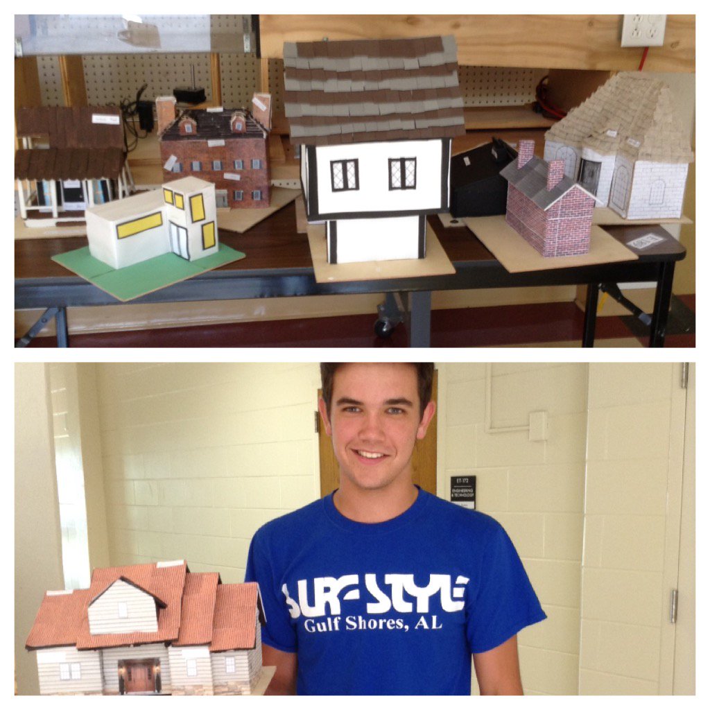 Model homes by our talented #cea students. @PLTW_MO <a href="/PLTWorg/">Project Lead The Way</a> @STLPLTW