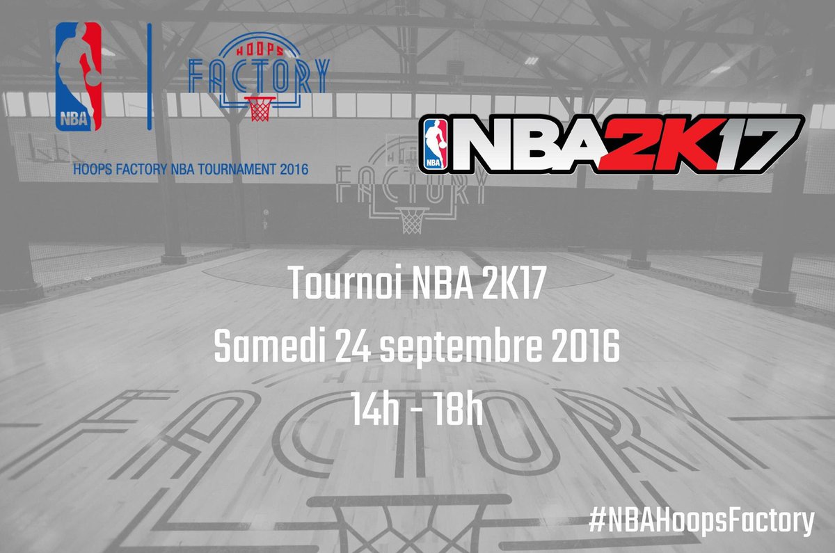 Hoops_Factory's tweet image. RT + Follow pour participer au tournoi #NBA2K17 le 24 sept. Huit gagnants tirés au sort le 21 sept #NBAHoopsFactory