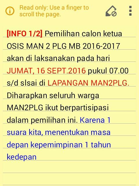 osis_man2's tweet photo. [INFO] PEMILIHAN KETUA OSIS MAN 2 PLG MB '16-17 https://t.co/5IuxjyiopH
