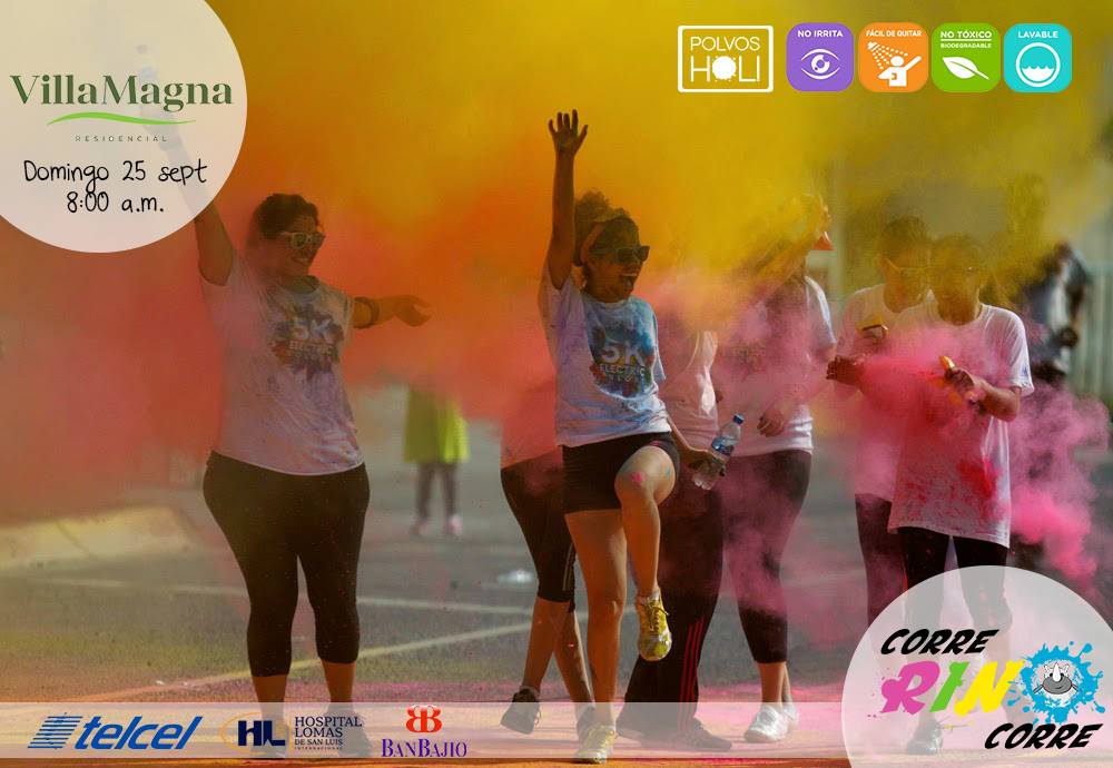rinoqfundacion's tweet photo. Hasta el 18 de sept: $200(5Km) y $150(1Km) después suben $50 pesos. #CarreraColors #ColorRun #SLP #EventoABeneficio https://t.co/D0USAFXM5d