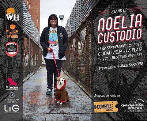 StandUpLaPlata's tweet photo. SÁBADO 17/9 21.30H @NoeliaCustodiou en @ciudad_vieja 
Esq. de 17 y 71. https://t.co/EyaLy9BZKT