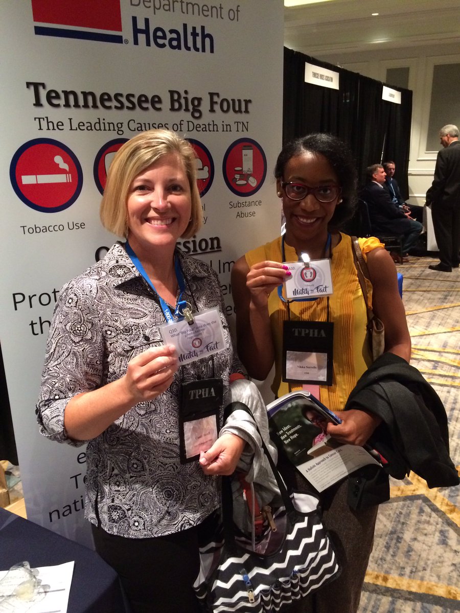 JarvisAdamC's tweet photo. So many folks 'Matching the Fact' at #TPHA2016 @TNDeptofHealth #matchthefact @tnpublichealth Come see us! https://t.co/wpjww7w2Sl